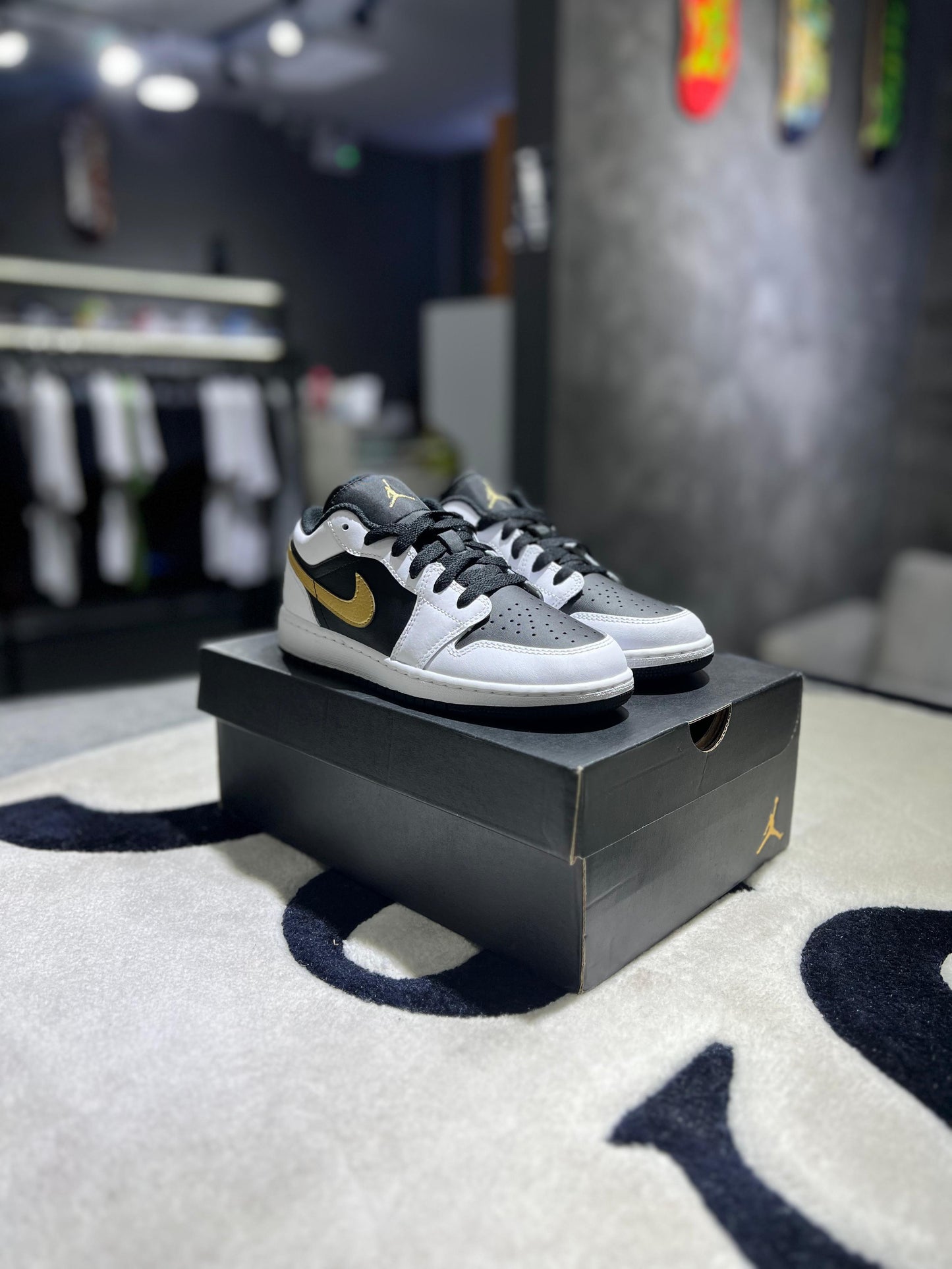 Jordan 1 Low Gold Swoosh (GS)
