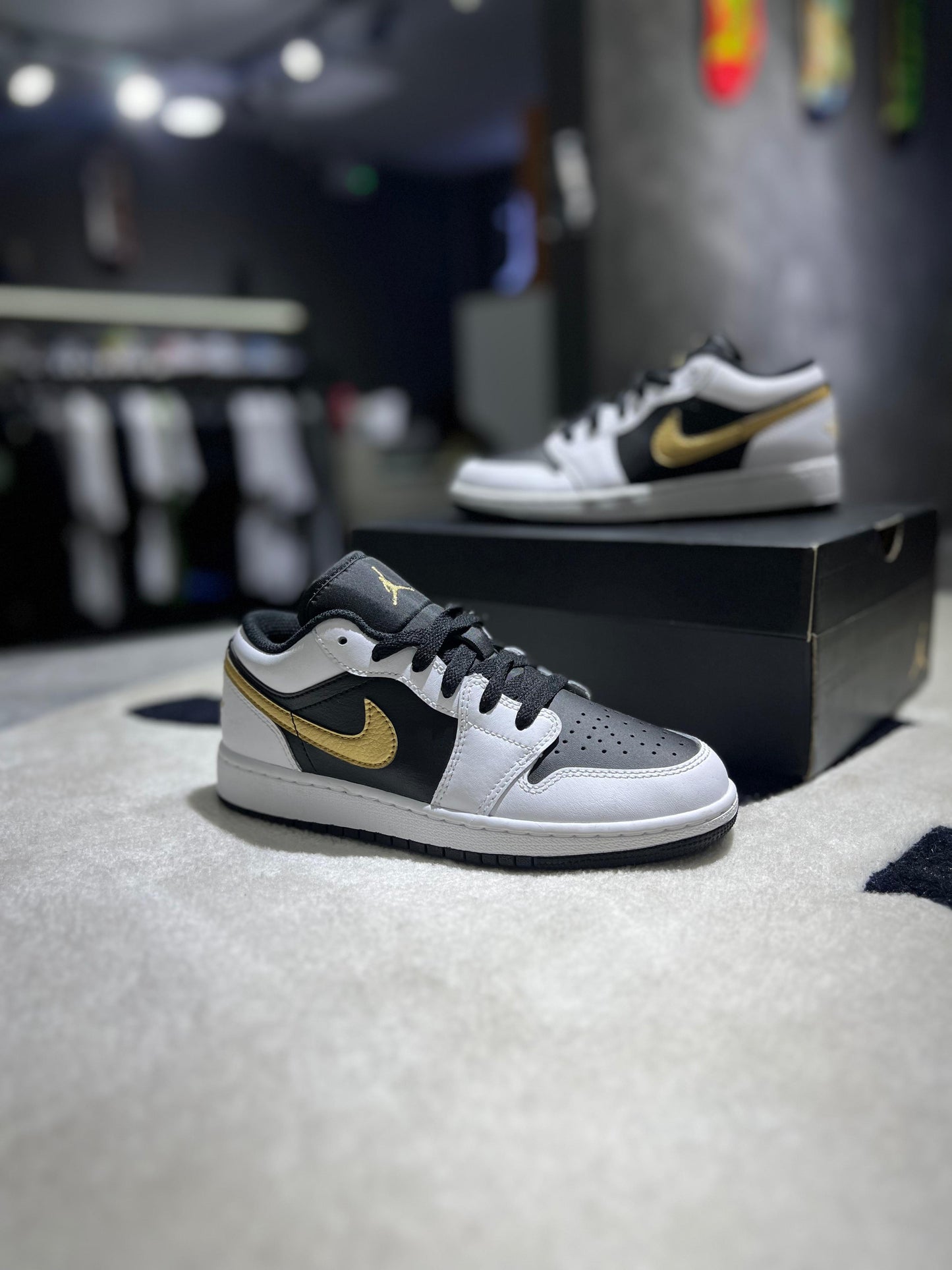 Jordan 1 Low Gold Swoosh (GS)