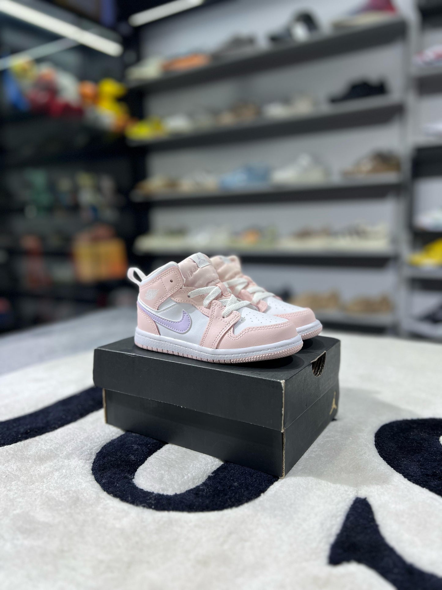 Jordan 1 Mid Pink Wash (GS)