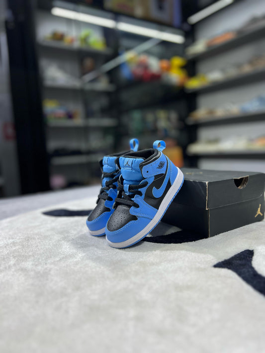 Jordan 1 Mid University Blue Black (GS)
