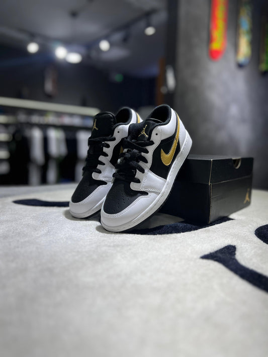Jordan 1 Low Gold Swoosh (GS)