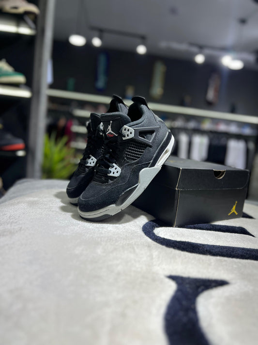 Jordan 4 Retro Black Canvas (GS)