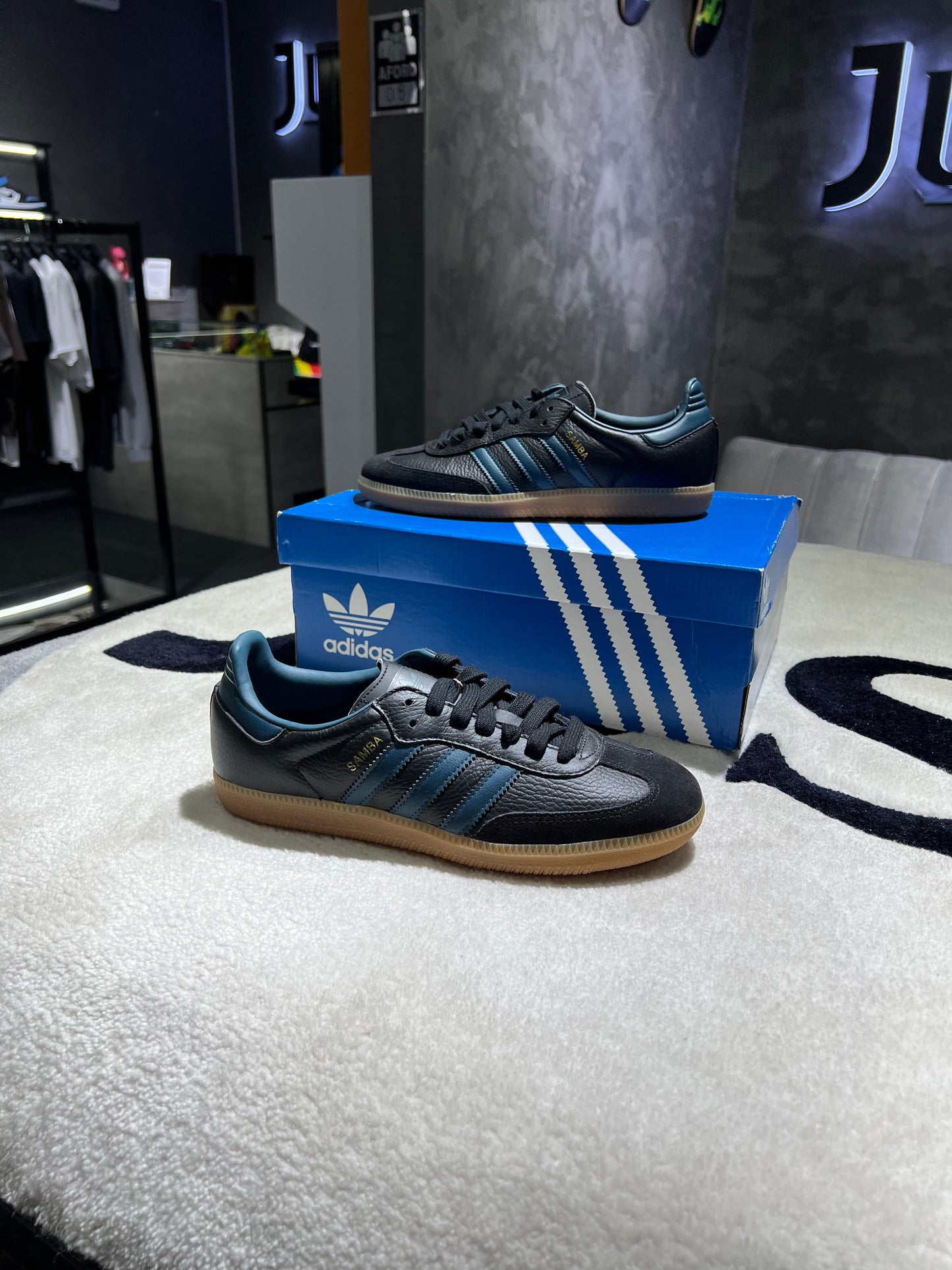 adidas Samba OG   Black Arctic Night Gum